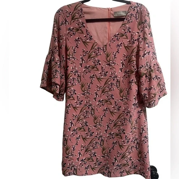 BELONGSCI Bell Sleeve Shift Dress m - Picture 2 of 8